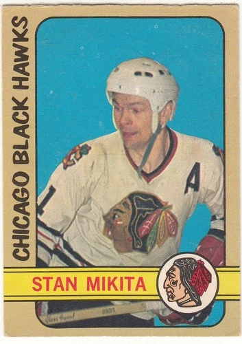 1972-73 O-Pee-Chee NHL # 177 Stan Mikita Chicago Black Hawks EX!