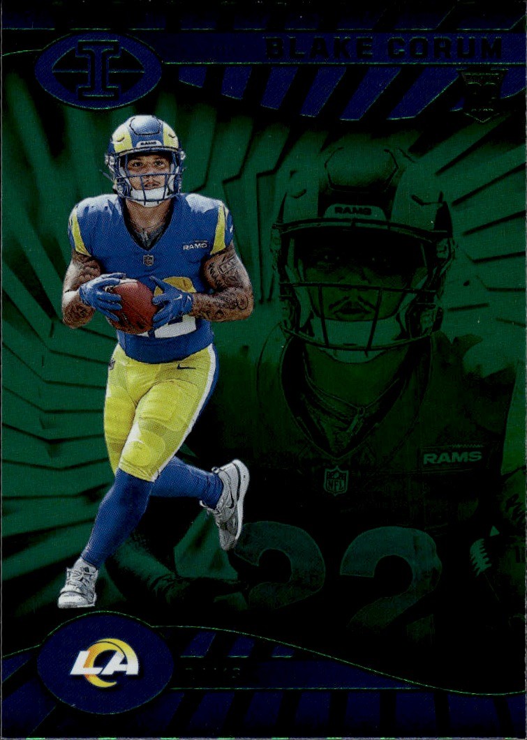 2024 Panini Illusions Emerald Trophy Collection #54 Blake Corum Los Angeles Rams