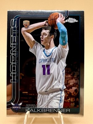 2025 Topps Chrome NBA - Ryan Kalkbrenner - ROOKIE RC - Charlotte Hornets