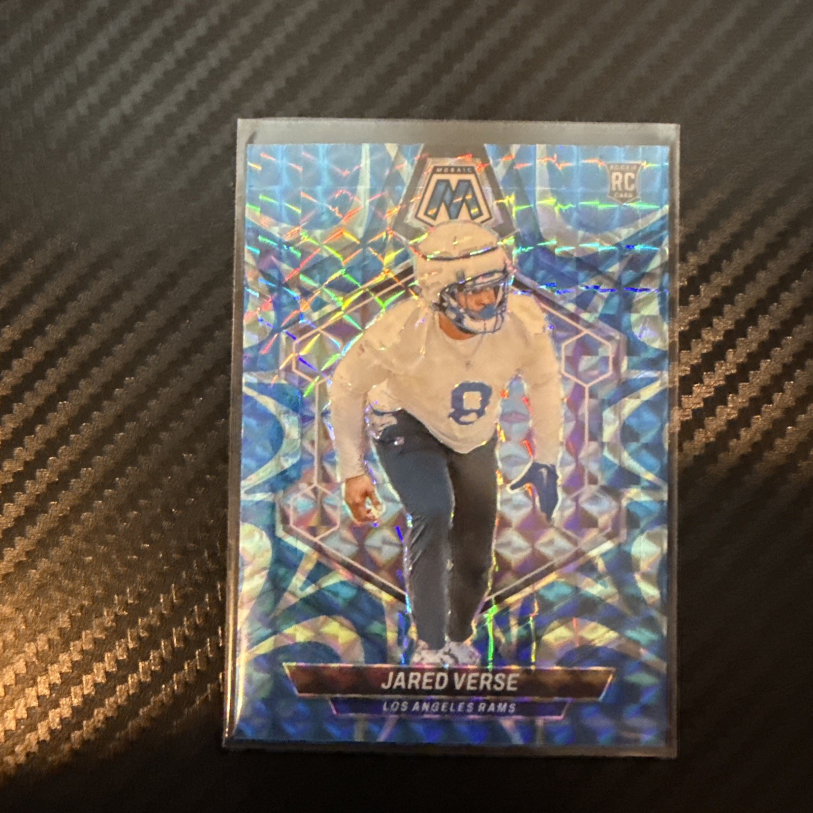 2024 Panini Mosaic - Rookies Jared Verse #319 Reactive Blue Mosaic Prizm (RC)