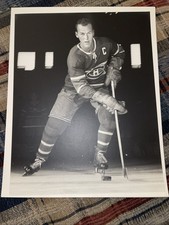 1950S EMILE BUTCH BOUCHARD DAVID BIER PHOTO TYPE 1 NHL HOCKEY MONTREAL CANADIENS