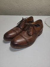 Florsheim Mens Salerno Cap Toe Oxford Cognac Brown Size 8.5 EEE