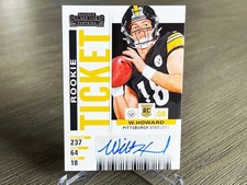 2025 WILL HOWARD 🔥 Auto Panini Select Football Contenders Rookie Ticket  #33