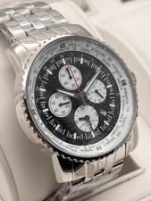 Astroavia Quartz Alarm Cronografo Orologio Uomo Orologio Classico Aviatore Argento