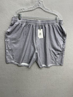 New Tasc Performance Shorts 7  Recess Unlined Gray Dash Mens Size 2XL