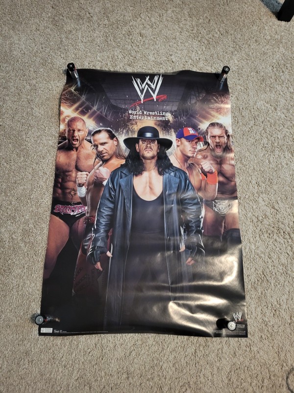 2010 WWE Poster John Cena Batista Shawn Michaels HHH Undertaker wrestling pro NR