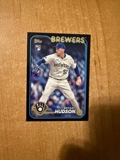 2024 Topps Update - Bryan Hudson - #US105 Black Parallel #d 38/74 BREWERS