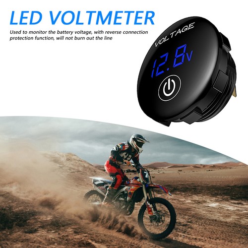 12V / 24V Voltmeter Auto Motorrad Voltanzeige Batterie Digital LED Anzeige - Bild 8 von 17