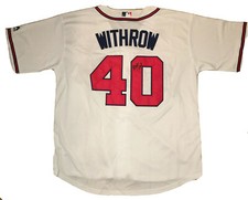 Matt Withrow SIGNED #40 Atlanta Braves size XL jersey- Braves pitching prospect!