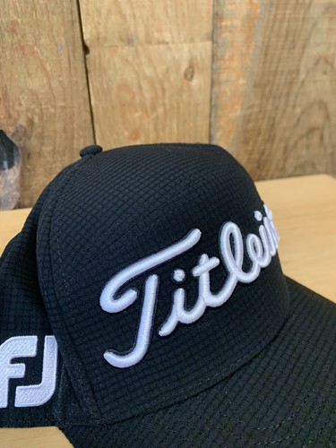 Titleist FootJoy Pro V1 Golf Hat Black Snapback Adjustable  - Picture 4 of 8
