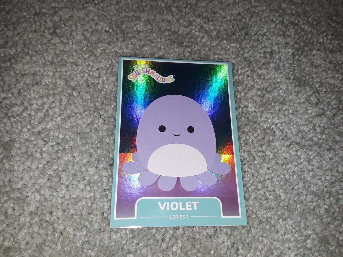 NEW RARE SQUISHMALLOWS TRADING CARDS HOLOGRAPHIC VIOLET OCTOPUS #67 MINT