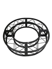 39" Diameter Circle Circular Black Square Truss 1" Square Piping 8" Width DJ PA