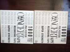 Two Polyester Concert Tape Reel To Reel 1800 Feet 1.0 Mil.7 Brand New Sealeds