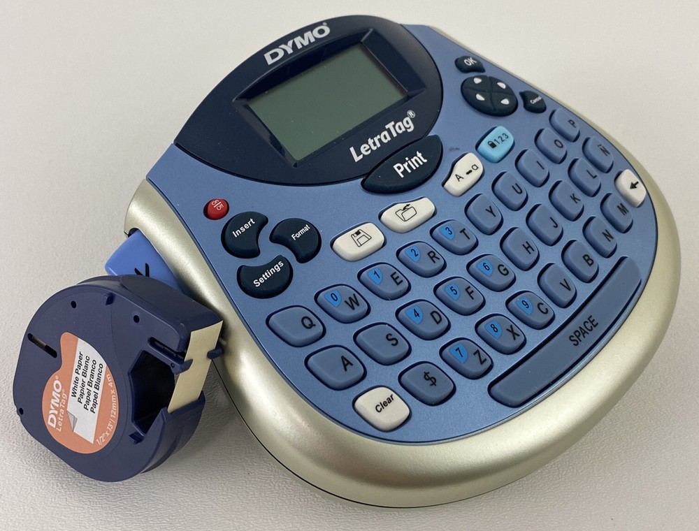 Portable Dymo LetraTag Label Maker with 2 Tapes - Easy to Use
