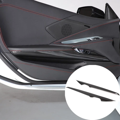 Real Dry Carbon Fiber Full Interior Dash Trim Cover Set Fits Corvette C8 2020-25 - Picture 57 of 113