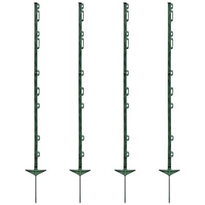 120x Weidezaunpfähle 125cm Kunststoffpfähle Weidezaunpfahl Koppelpfahl grün