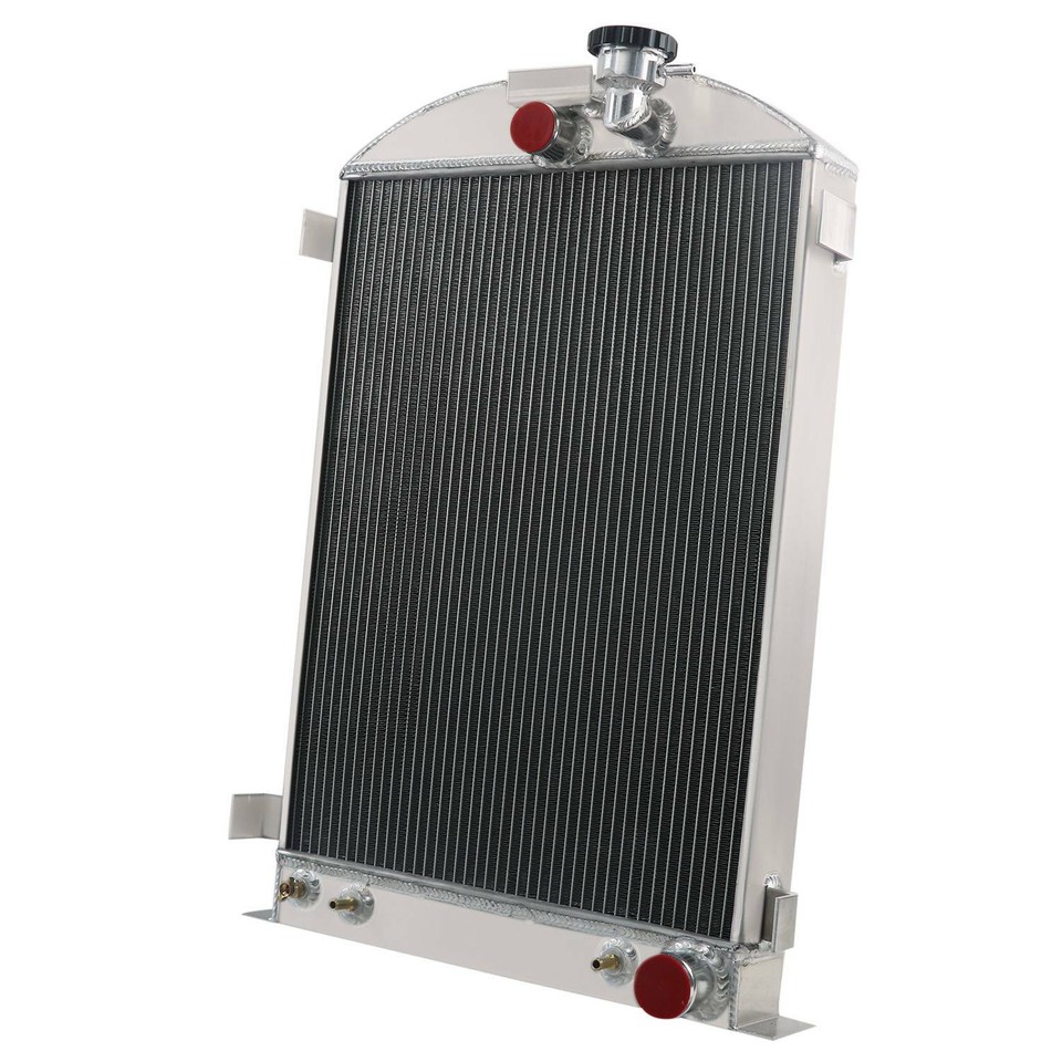 3-Row Aluminum Radiator – For Ford Model-A Or Chevy V8 Engine, 1930-1931 Hot Rod, 1932