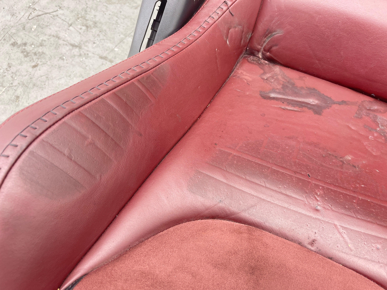 2020-2023 MCLAREN GT FRONT RIGHT SEAT BAROLO RED LEATHER/ALCANTARA OEM 2021 2022