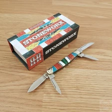 Rough Ryder Stoneworx Congress Pocket Knife 440B Steel Blades Synthetic Handle