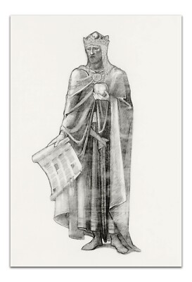 ROBERT THE BRUCE Edward Burne Jones (1888) Vintage Illustration 15x22'' Art Print