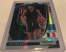 2020-21 Prizm Draft Basketball Killian Hayes France Silver Hyper Prizm Rookie 12