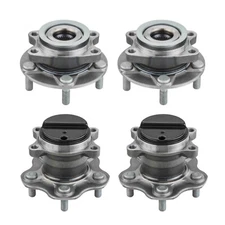 Moog Front & Rear Wheel Bearing and Hub Assemblies Kit For Nissan Juke Leaf FWD