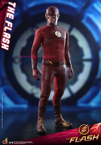 Perfect Hot Toys Tms009 1/6 Modellino The Flash Barry Allen in stock nuovo - Foto 2 di 16