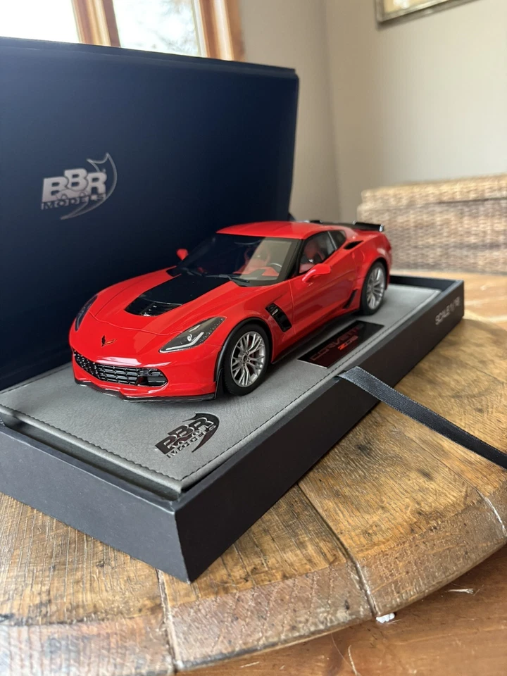 雪佛兰 Corvette C7(火炬红)限量版 # (054/150)BBR 压铸 1:18 — 第 2/4 张图片