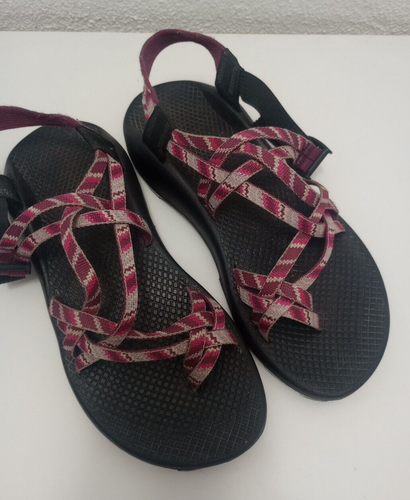 Chaco Purple Pink Strappy Sport Slide Slip On Sandals Size W9 - 第 1/9 張圖片