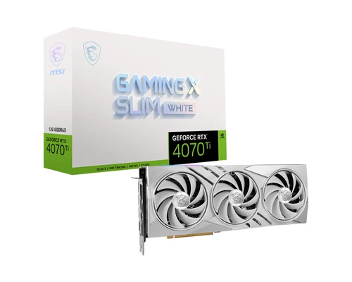 MSI GeForce RTX 4070 Ti GAMING X SLIM WHITE 12G GDDR6X Graphics card