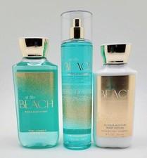 Bath Body Works AT THE BEACH Mist, Shower Gel, Body Lotion 3pc Gift Set