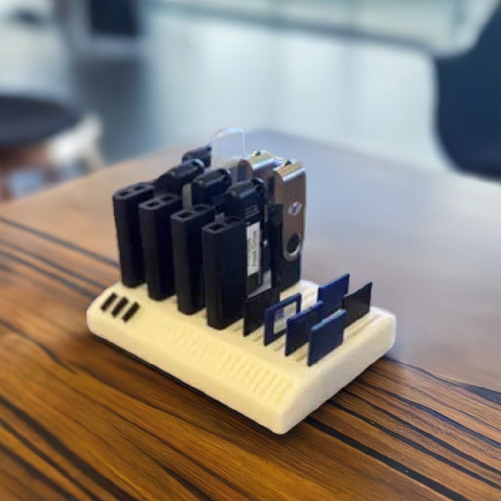 Almacenamiento multimedia universal Blancanieves | 24 USB + 16 SD + 29 organizador MicroSD |