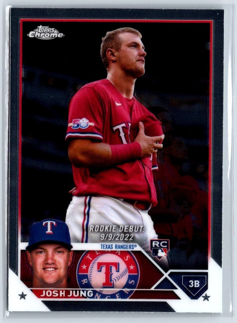 2023 Topps Chrome Update Josh Jung Rookie Debut RC #USC51 Rangers