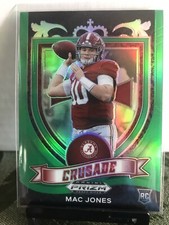 2021 Panini Prizm Draft Picks MAC JONES Green Crusade Rookie Prizm PATRIOTS RC