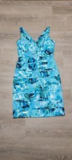 American Living Blue Floral Fitted Sheath Dress Size 6