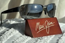 Maui Jim Black Coral MJ 249 2M Matte Black Frame Grey Polarized Lenses