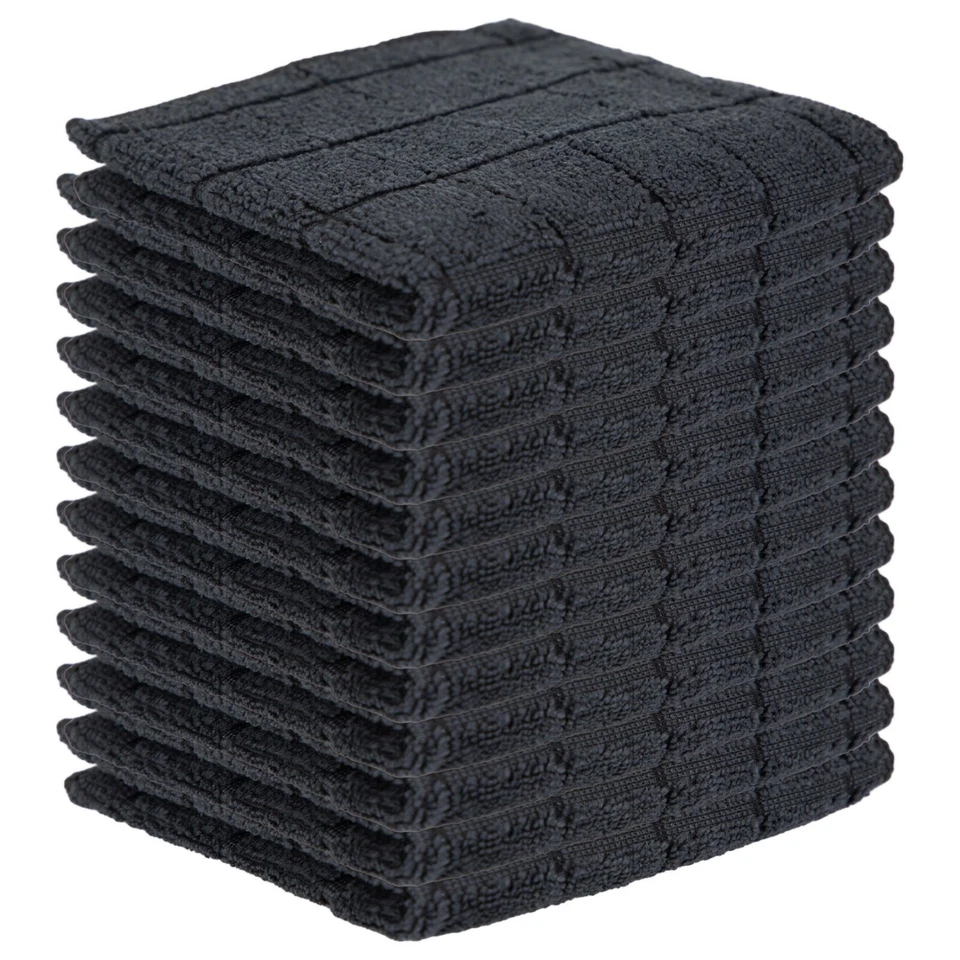 12 Pack of Mesh Backed Scrubbing Kitchen Dishcloths, 12x12, Color Options - Imagem 2 de 4