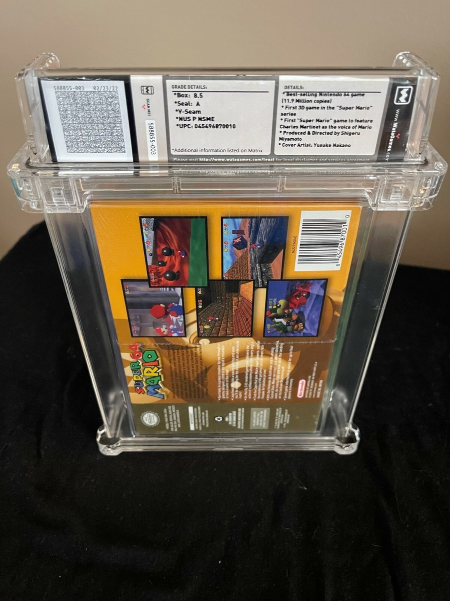 Super Mario 64 (Nintendo 64, 1996) SEALED NEW WATA 8.5 A