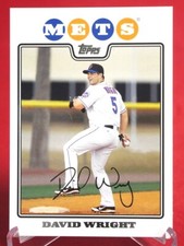 David Wright Topps 2008 Baseball Card #NYM8 