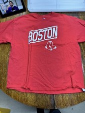 Boston Red Sox Red Shirt 2XL T Shirt MLB Baseball Size 2XL Short Sleeve Shirt