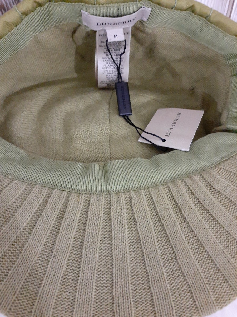 BURBERRY WOOL NOVA QUILT PEAK CAP MED HAT BRIGHT CAPER AUTHENTIC BURBERRY WOOL NOVA QUILT PEAK CAP MED HAT BRIGHT CAPER  main image 4