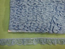 Gathered Lace Dusty Blue 10 metres  002456 