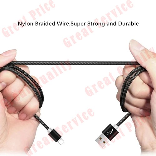 USB C Charger Cable Braided Type C Charging Data Cord for Android Samsung Huawei - Picture 11 of 19