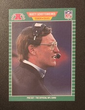 Marty Schottenheimer "Kansas City Chiefs" Coach 1989 Pro Set Football Card #181