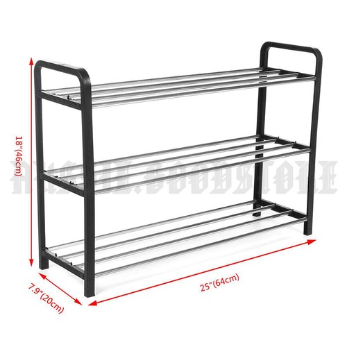 Shoes Rack Storage Organizer Shelf Stand Shelves 3/4/5 Tiers Layers Shoe Storage - Picture 5 of 16
