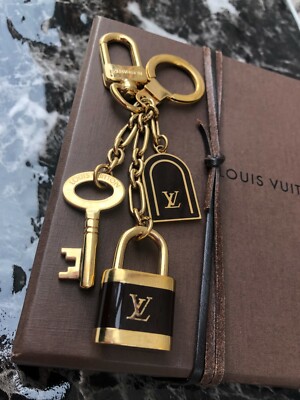 LOUIS VUITTON Key ring holder Chain Bag charm AUTH Porto Cle LOUIS VUITTON Key ring holder Chain Bag charm AUTH Porto Cle