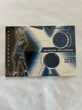 2001-02 SPX Kevin Garnett Winning Materials Dual Game Used Jersey/ Warmup  #KG