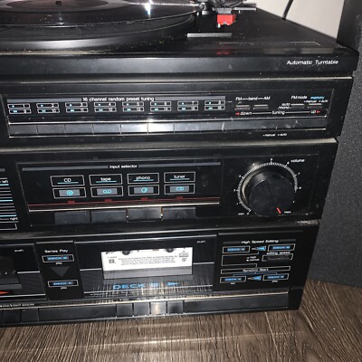 オーディオデッキ　Panasonic privateSELFIE Panasonic Music Stereo System SG-D16 Dual Cassette AM FM