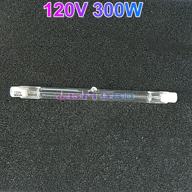 10pcs HALOGEN LIGHT BULB 120V 300W J TYPE T3 R7S 118mm eBay