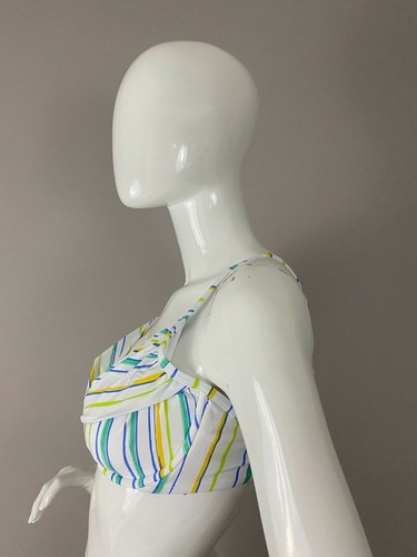 Swim Systems Underwire Crossroads Oasis Stripe Women’s Bra Top Size 34DDD - Picture 2 of 5